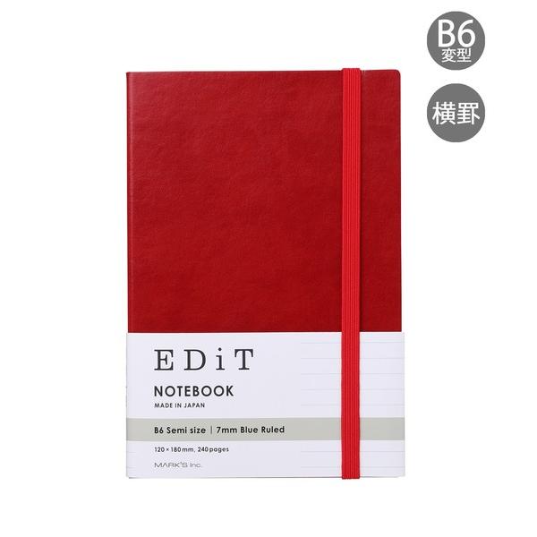 手帳 横罫ノート・B6変型/EDiT