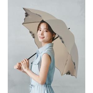 傘 遮光ドームリムフラワー レディース