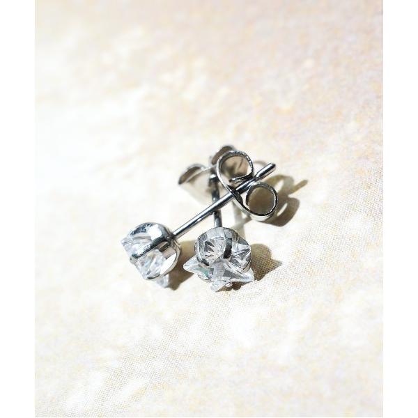 ピアス ステンレス　6mmジルコニアピアス メンズ レディース