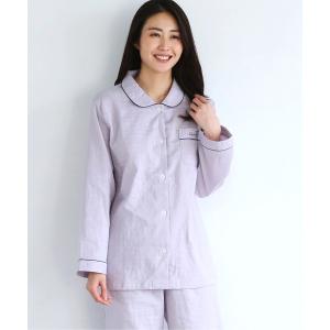 パジャマ ルームウェア 「 ダブルガーゼ 綿100％ 」 丸襟パジャマ セットアップ レディース