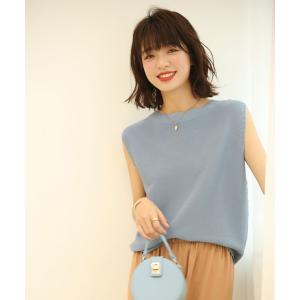 tシャツ Tシャツ ベーシックノースリーブサマーニット