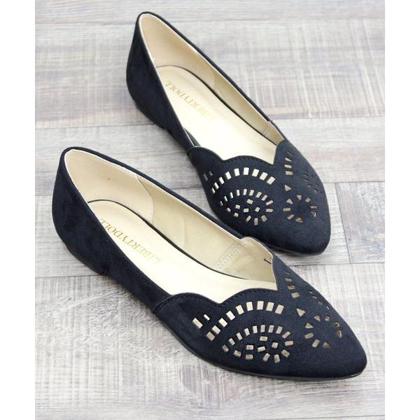 パンプス Liberty Doll / カットワークフラットパンプス(5574)