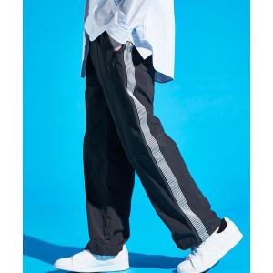 パンツ 60/40 ロクヨンクロストラックパンツ/タックセンタープリーツラインワイド