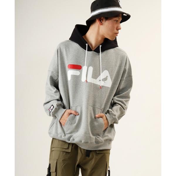 パーカー 「FILA heritage × STAPLE」ダブルネームステイプルコラボ フロントロゴ...