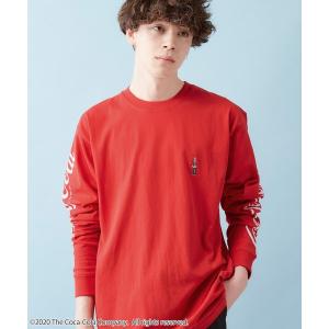 tシャツ Tシャツ MONO-MART COCA-COLA別注 ビックシルエットロング丈カットソー