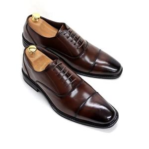 ビジネスシューズ SARABANDE /スクエアトゥドレスシューズ 本革　 小さいサイズ24.5cm〜大きいサイズ 28cm 28.5cm 29cm