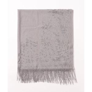 AVALON ストール マフラー ダマスク柄ジャガードストール静電気防止