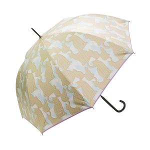 傘 完全遮光晴雨兼用 ジャンプ傘 シルエットネコ柄