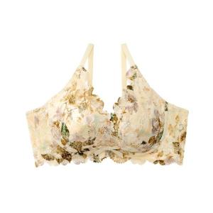 ブラ Jolie Flower カシュクールレース脇高ブラ 単品ブラジャー