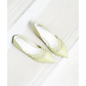 パンプス メッシュキリカエ ポインテッド パンプス