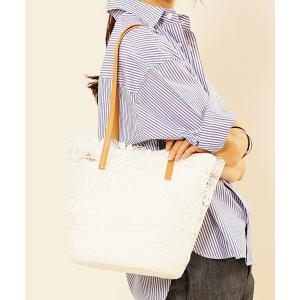 トートバッグ バッグ レース柄パンチングトート SAC unit