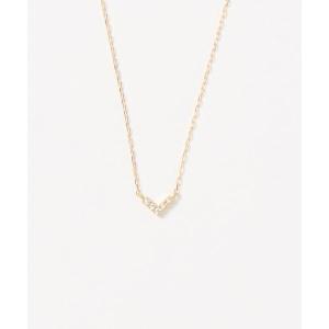 con affetto ネックレス K18ダイヤフラワーネックレス レディース
