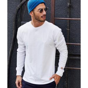 tシャツ Tシャツ Dickies/ディッキーズ Wロゴ刺繍 オーバーサイズ クルーネック 長袖 Tシャツ