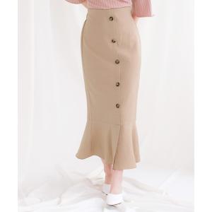 スカート フロントボタンマーメイドスカート/510629 レディース