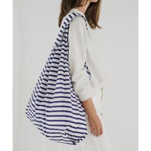 BAGGU エコバッグ BIG 正規品 ホワイトxネイビー
