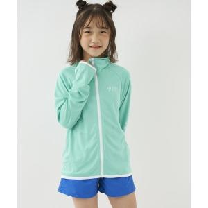 ラッシュガード RUSTY/ラスティー キッズUVケアフロントジップラッシュガード