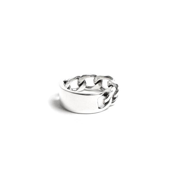 指輪 メンズ 「YArKA/ヤーカ」silver925 flat face＆chain ring「f...