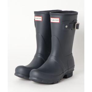 ハンター レインブーツショートUS6 約23cm ブラック ハンター HUNTER ユニセックス プレイ ショート トラベル ブーツ