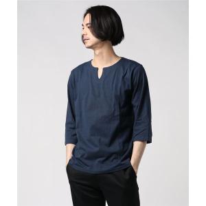 tシャツ Tシャツ キーネック7分Tシャツ ZERO STAIN 汗ジミが目立たない機能