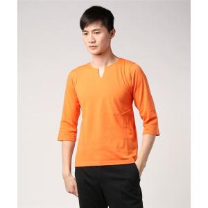 tシャツ Tシャツ キーネック7分Tシャツ ZERO STAIN 汗ジミが目立たない機能
