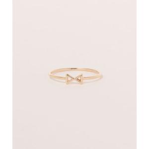 指輪 リング K10リボンリング レディース