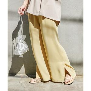 パンツ とろみタックイージースリットパンツ