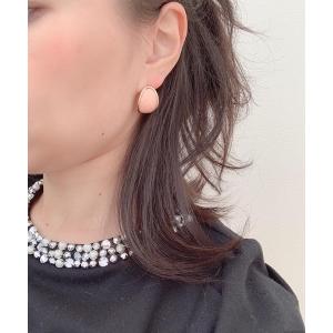 ピアス レディース Mignonjour/パステル金縁ピアス｜zozo