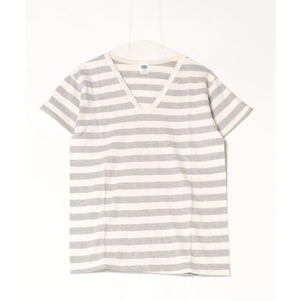 tシャツ S/S STRIPE BASIC V-NECK TEE / ショートスリーブストライプベー...
