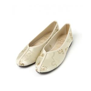 刺繍フラットシューズ