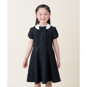 mezzo piano メゾピアノ(mezzo piano)裾ロゴセーラーカラー ワンピース