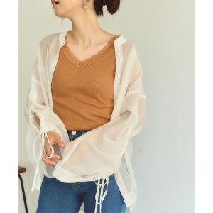 タンクトップ リブレースタンクトップ