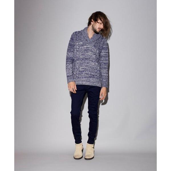 セーター ニット 「NO ID.」Shawl Collar Pullover Knit / ショール...