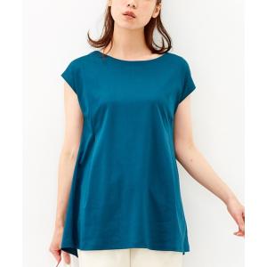 tシャツ リブ　イン　コンフォート　抗菌防臭加工がうれしい　シルケットコットンのシンプルＴシャツ レディース
