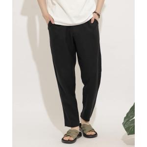 パンツ リネンレーヨン テーパードパンツ メンズ