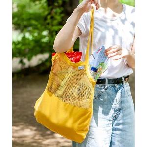 トートバッグ COTTON HALF MESH BAG L/コットン ハーフ メッシュ バッグ L メンズ レディース