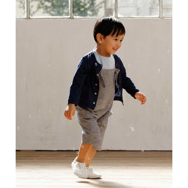 ベビー Hoppetta リネンポケットカーディガン