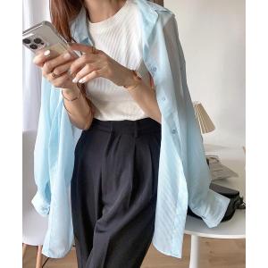 tシャツ Tシャツ テレコリブクルーネックフレンチスリーブTシャツ