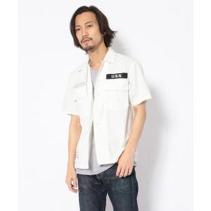 シャツ ブラウス TYPE BLUE/ S/S SSN-571 WORK SHIRT/ワークシャツ