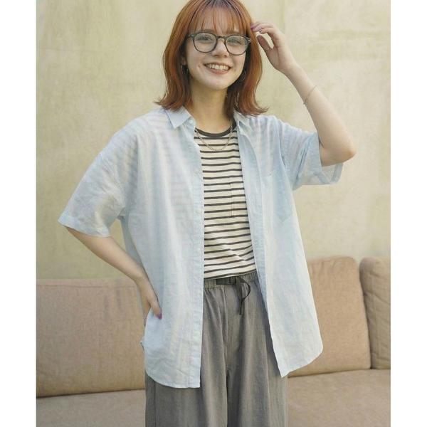 シャツ 国産シャンブレー半袖ボタンダウンシャツ メンズ レディース