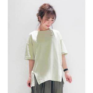 tシャツ Tシャツ USAコットンZIPチュニックＴ/875614