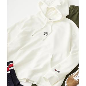 パーカー メンズ FILA/フィラ 別注 ロゴ刺繍オーバーサイズ プルオーバーパーカー