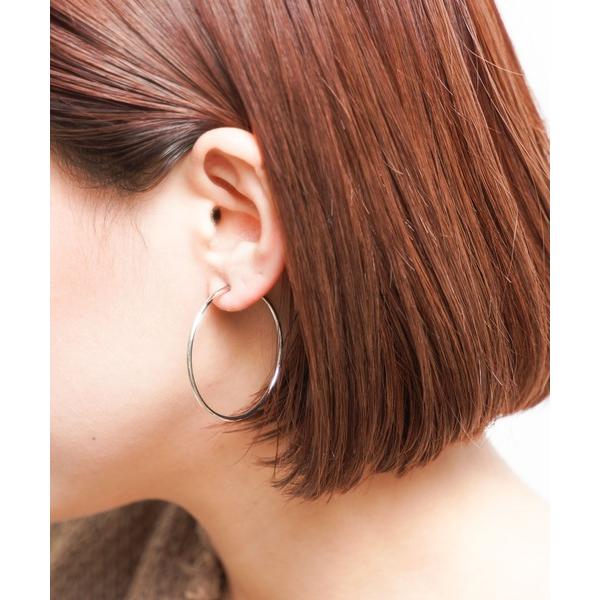 イヤリング ブラス　40mmフープイヤリング レディース