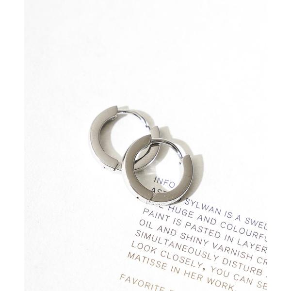 ピアス ステンレス　クロームフープピアス レディース メンズ