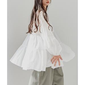 シャツ ブラウス ティアードブラウス