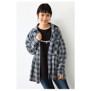 シャツ ブラウス チェックBIGシャツ