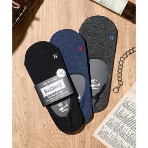 靴下 「Healthknit」3足セットくるぶし丈ショートソックス フットカバーソックス メンズ レディース