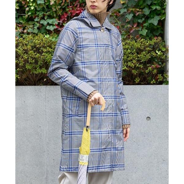 レインコート カッパ 「because」パターンステンカラーコート ビコーズ/BE-70008　 レ...