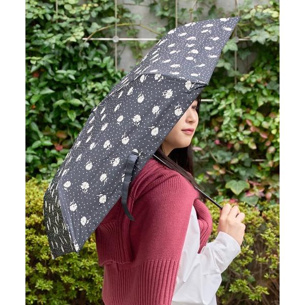 折りたたみ傘 「because」PUスーパーライト／フラワー＆ドット シャドースター ミニ 折りたた...