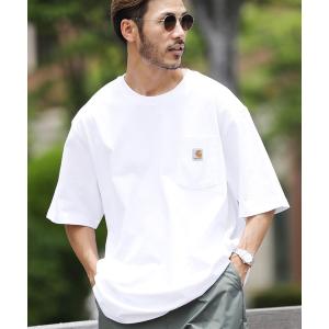 tシャツ Tシャツ メンズ carhartt(カーハート) ビッグシルエット ポケット半袖 胸ロゴ ワッペン Tシャツ Workwear Pocket