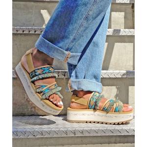 teva スポーツサンダル サンダル TEVA FLATFORM CERES (BEIGE) レディース